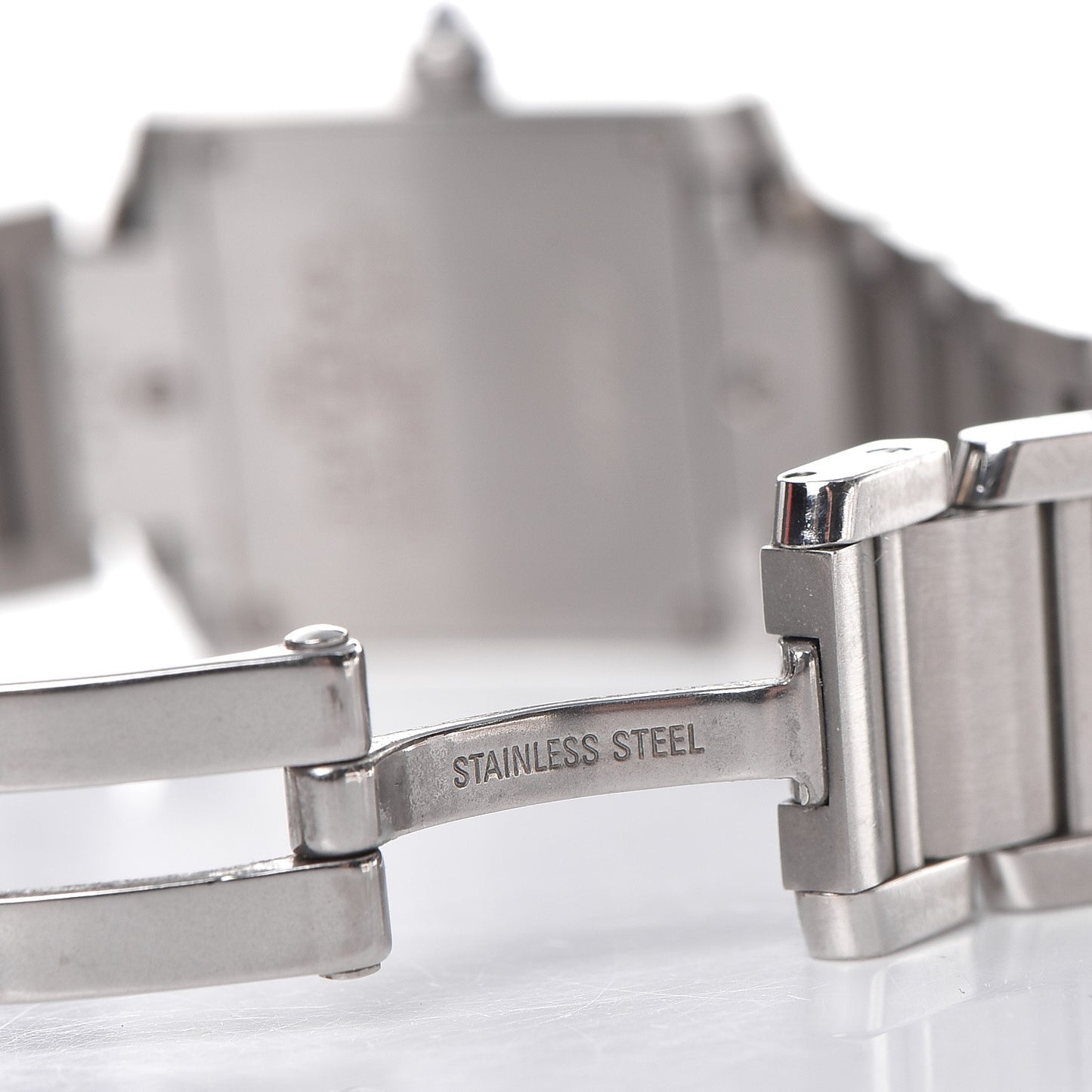 Stainless Steel 20mm Tank Francaise Quartz Watch