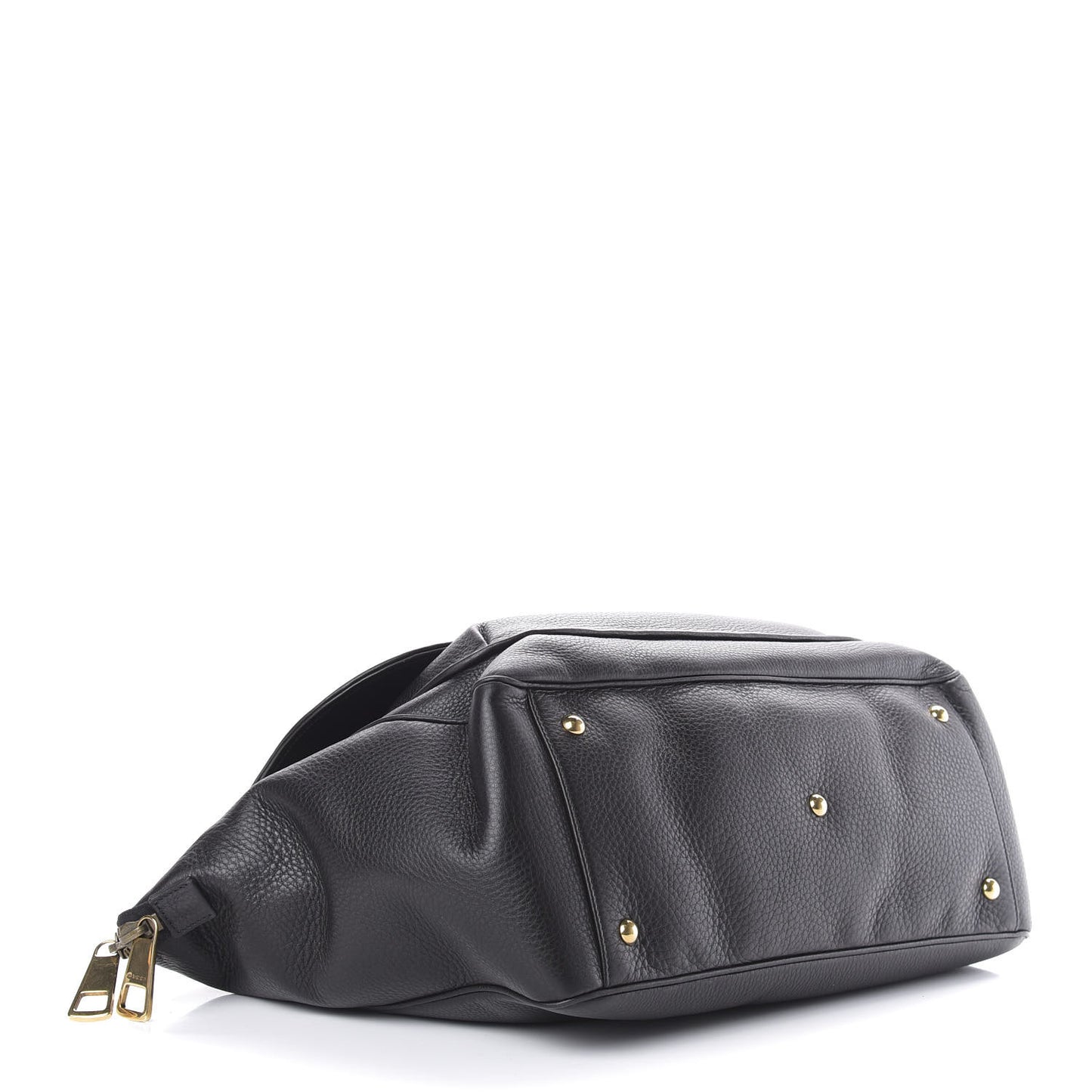 Pebbled Calfskin Medium 1973 Top Handle Satchel Black