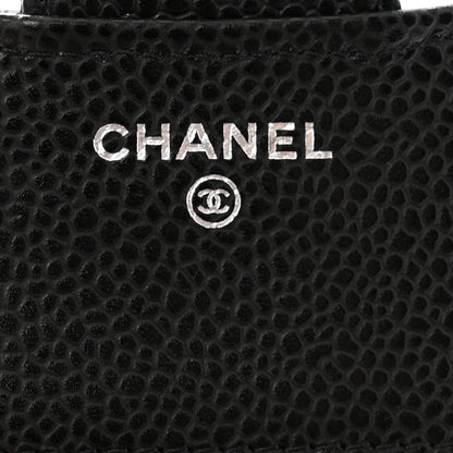 Chanel Caviar Quilted Compact Flap Wallet Black 6 of 8