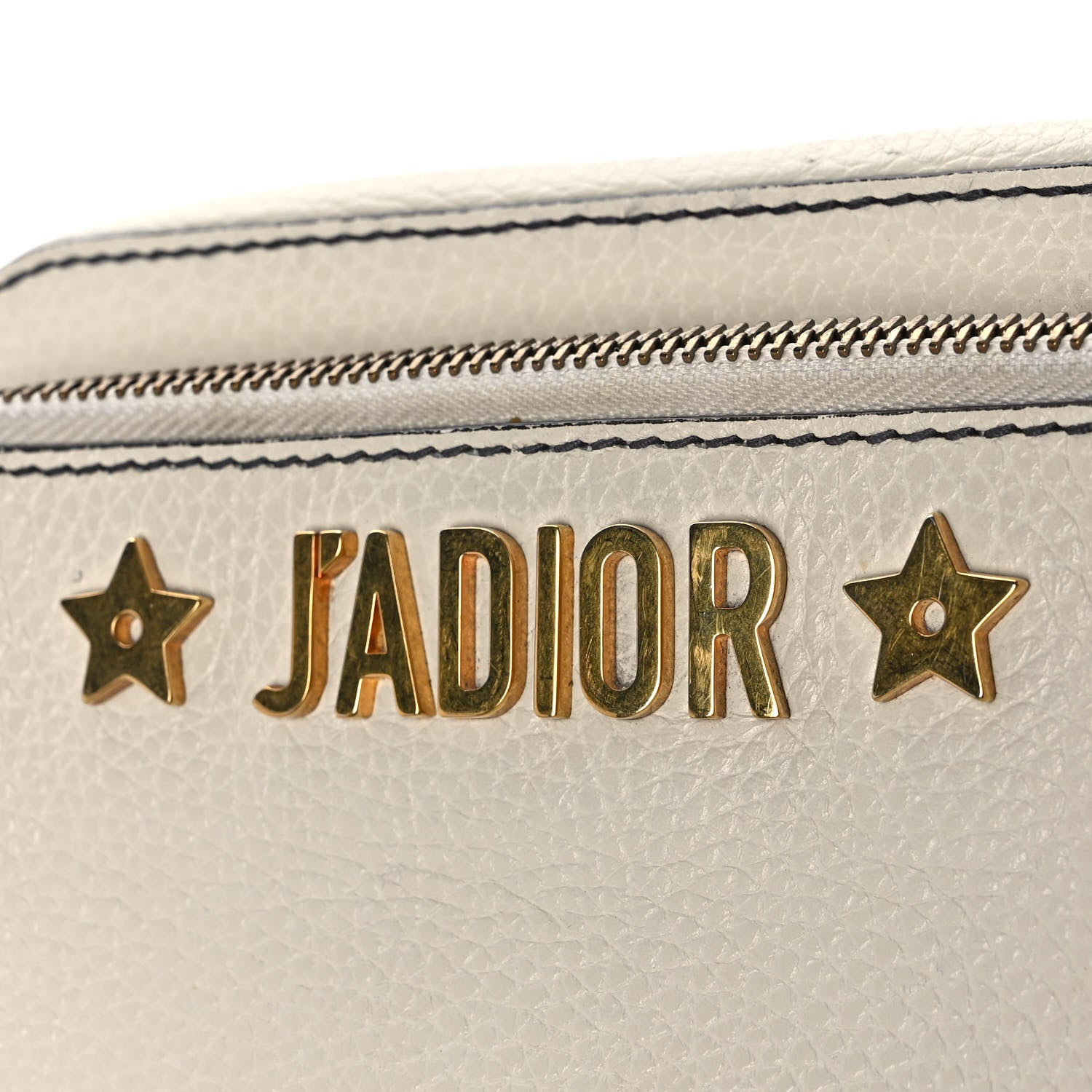 Christian Dior Grained Calfskin J'Adior Camera Case Clutch With Chain White 20 of 20