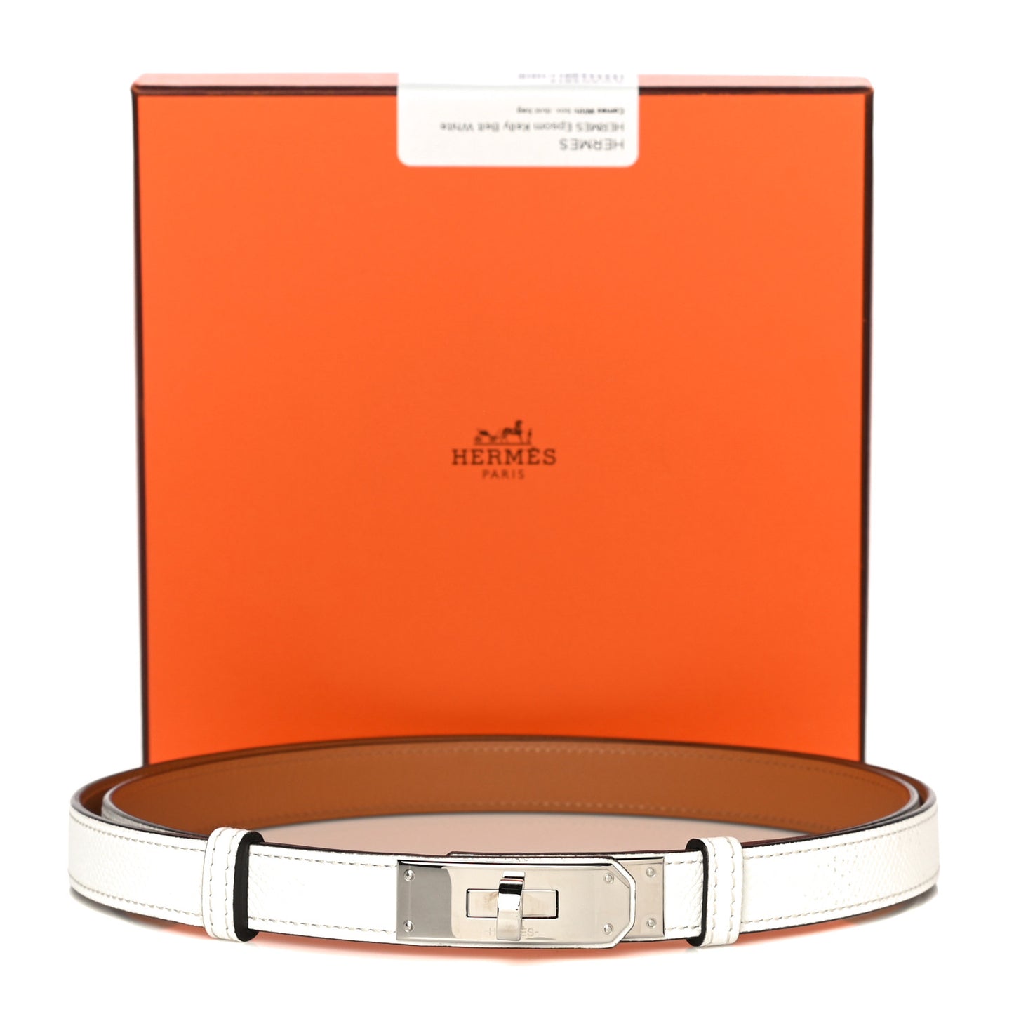 Epsom Kelly Belt White