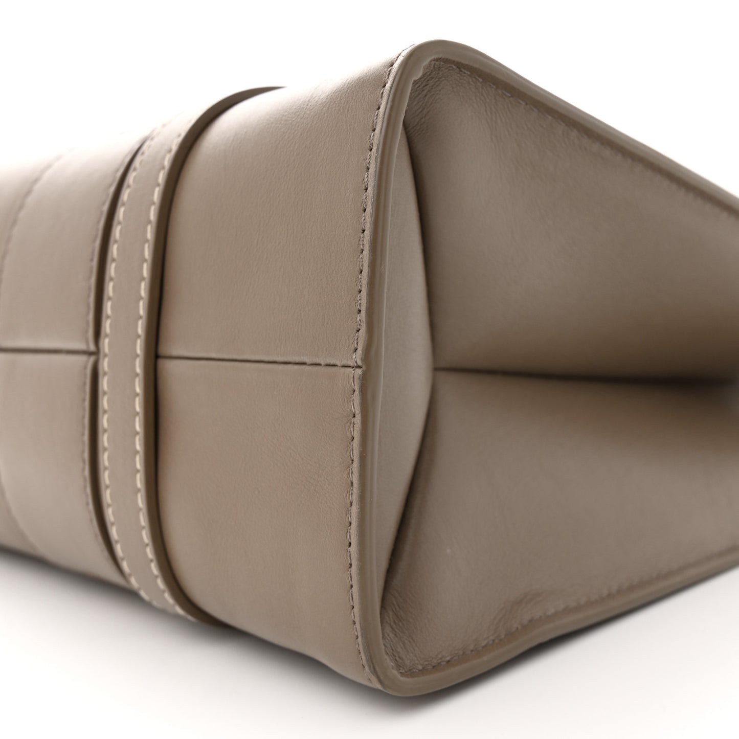 Calfskin Medium Woody Tote Army Green