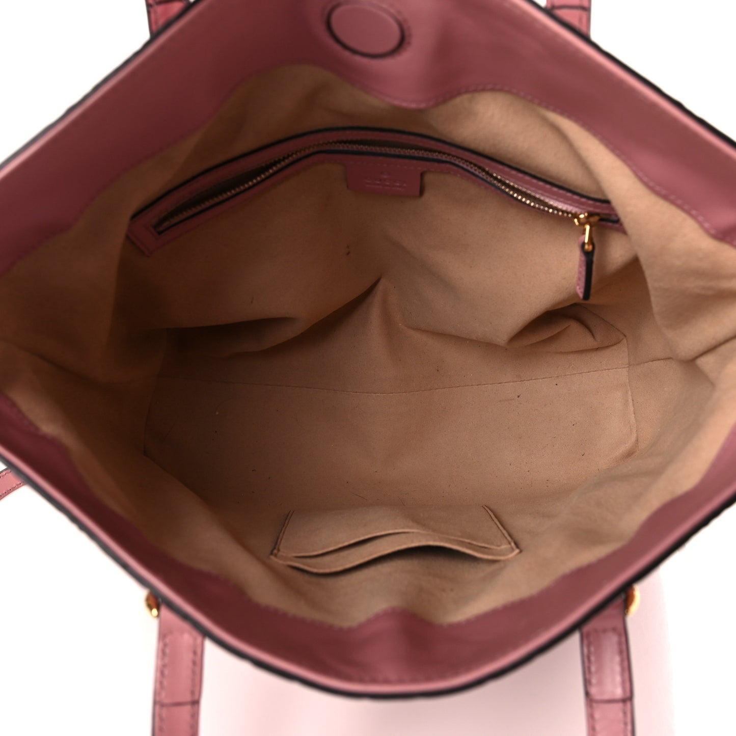 Guccissima Signature Linea A Foldover Tote Rose Baby Candy