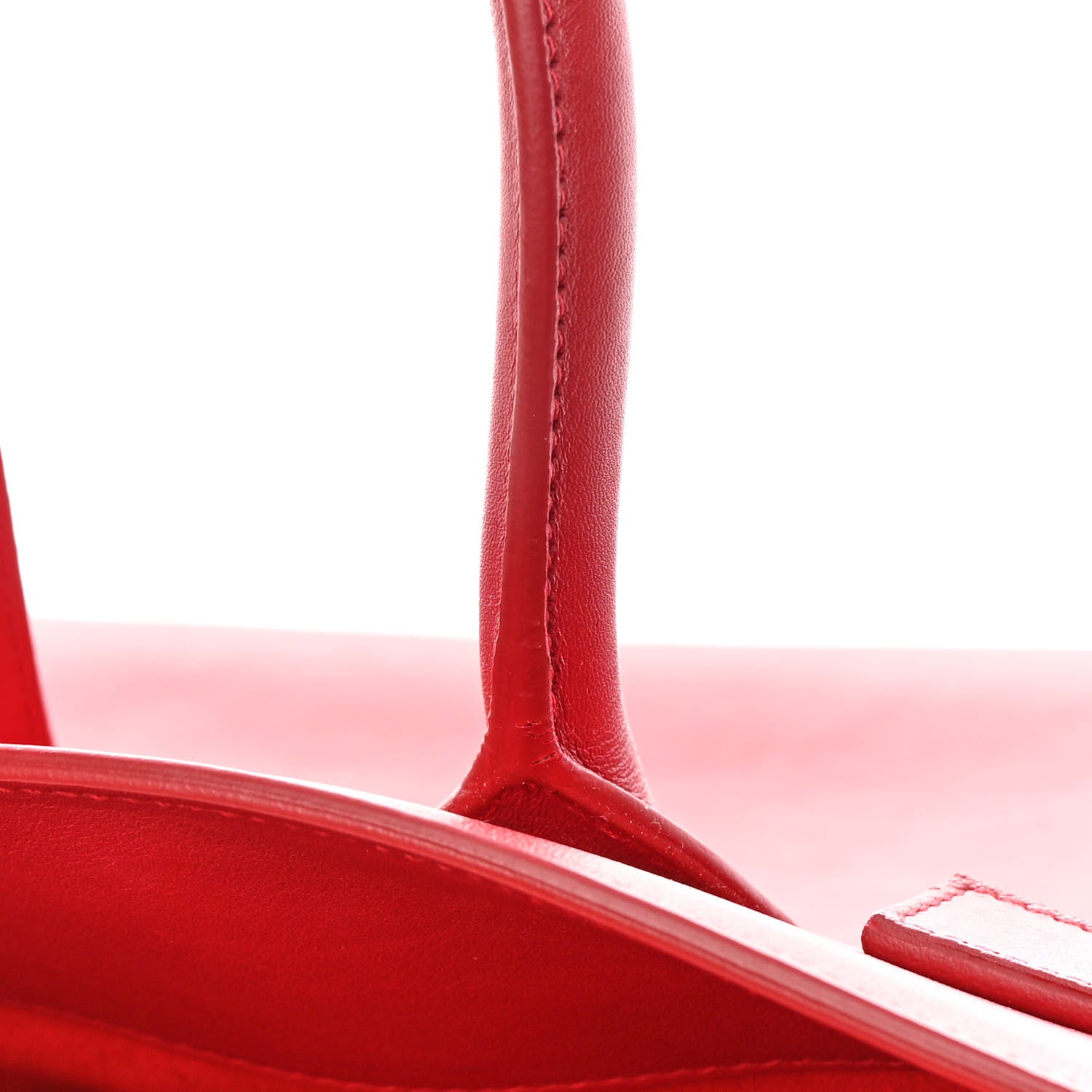Saint Laurent Calfskin Small Sac De Jour Lipstick Red 19 of 19