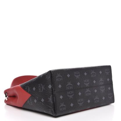 MCM Visetos Medium Klara Hobo Red Black 5 of 12