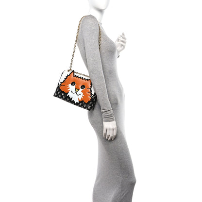 Louis Vuitton Epi Catogram Cat Bag Orange Black 2 of 10