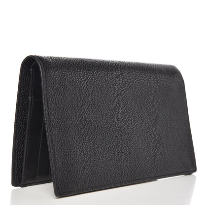 Chanel Caviar Timeless CC Yen Wallet Black 3 of 13