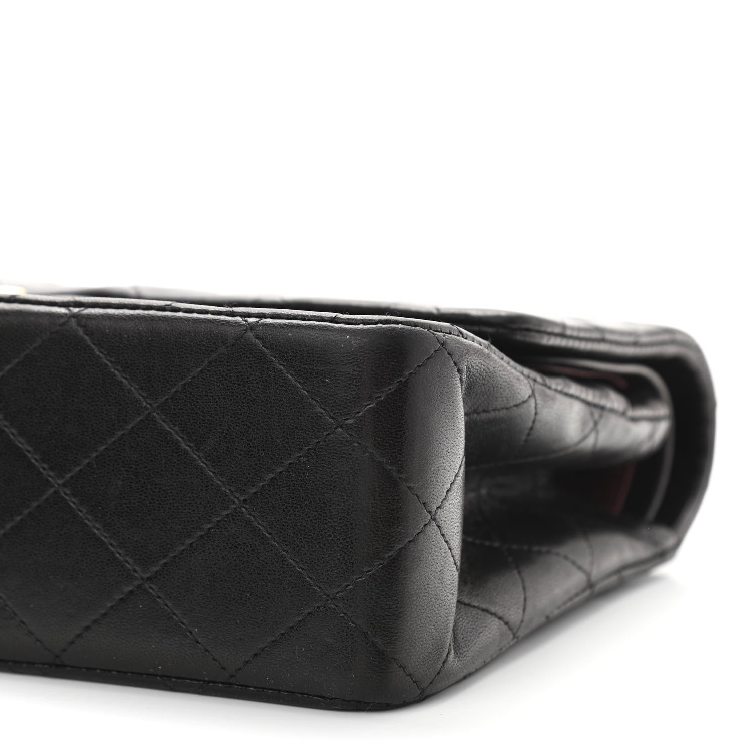 Chanel Lambskin Quilted Medium Double Flap Black 10 of 11