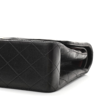 Chanel Lambskin Quilted Medium Double Flap Black 10 of 11
