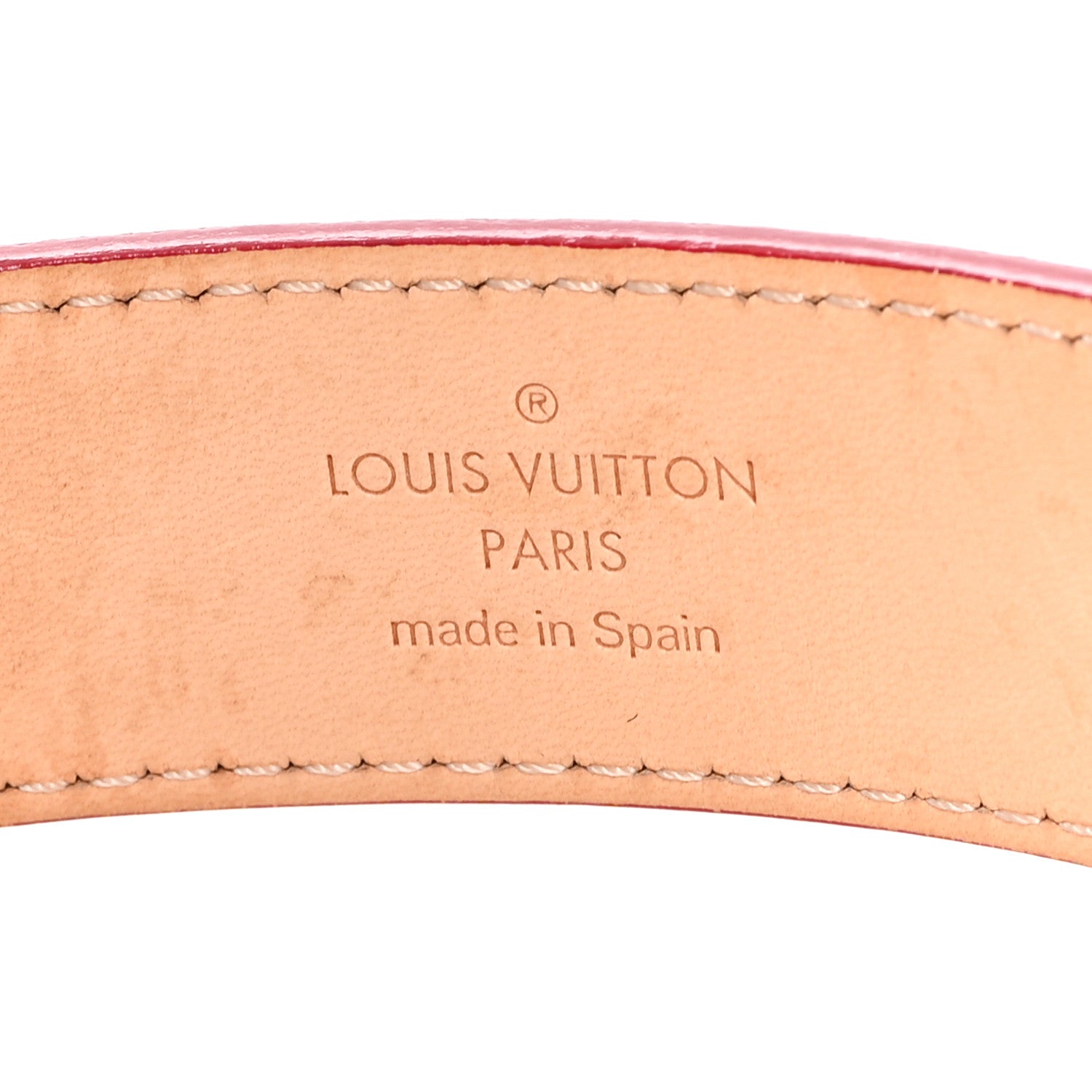 Louis Vuitton Vernis Ceinture 30mm Belt 90 36 Rouge 3 of 5