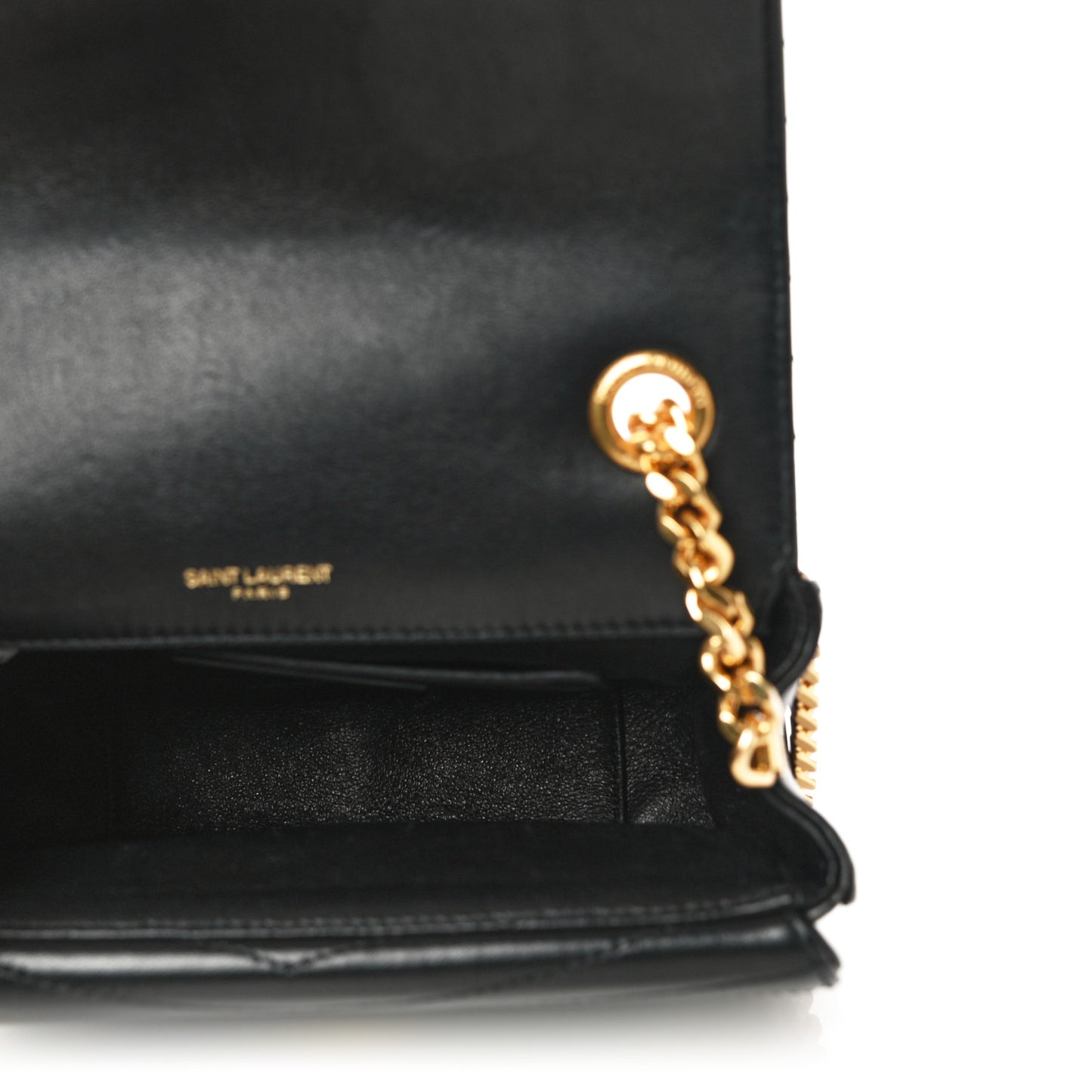 Lambskin Matelasse Chevron Monogram Small Sulpice Bag Black