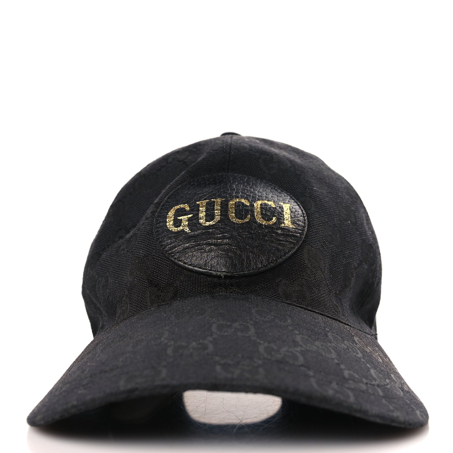 Monogram Textured Dollar Calfskin Zeno Baseball Hat XL Black