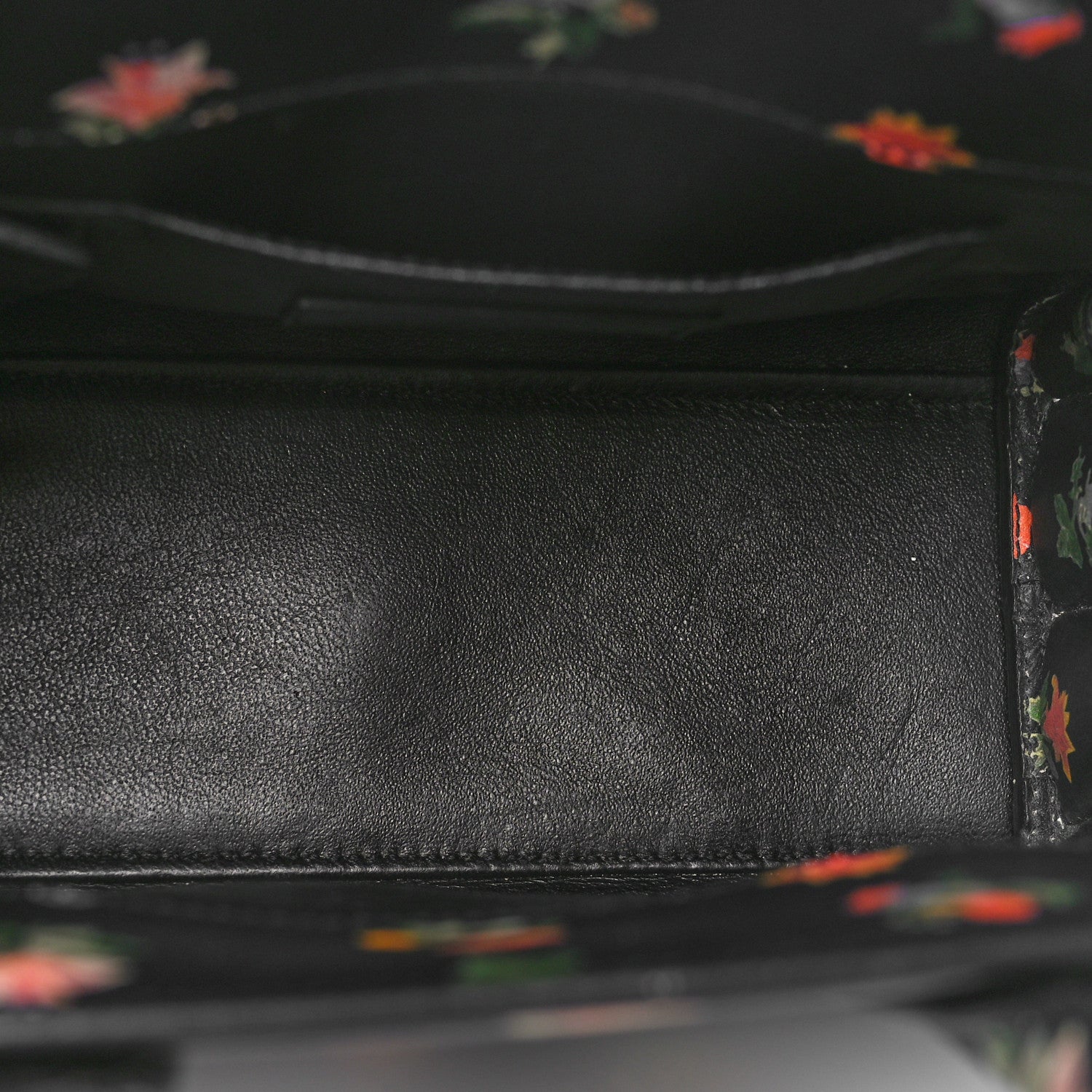 Saint Laurent Calfskin Prairie Printed Nano Sac De Jour Black 5 of 9