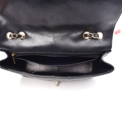 Chanel Caviar Quilted Jumbo Single Flap Black 5 of 9