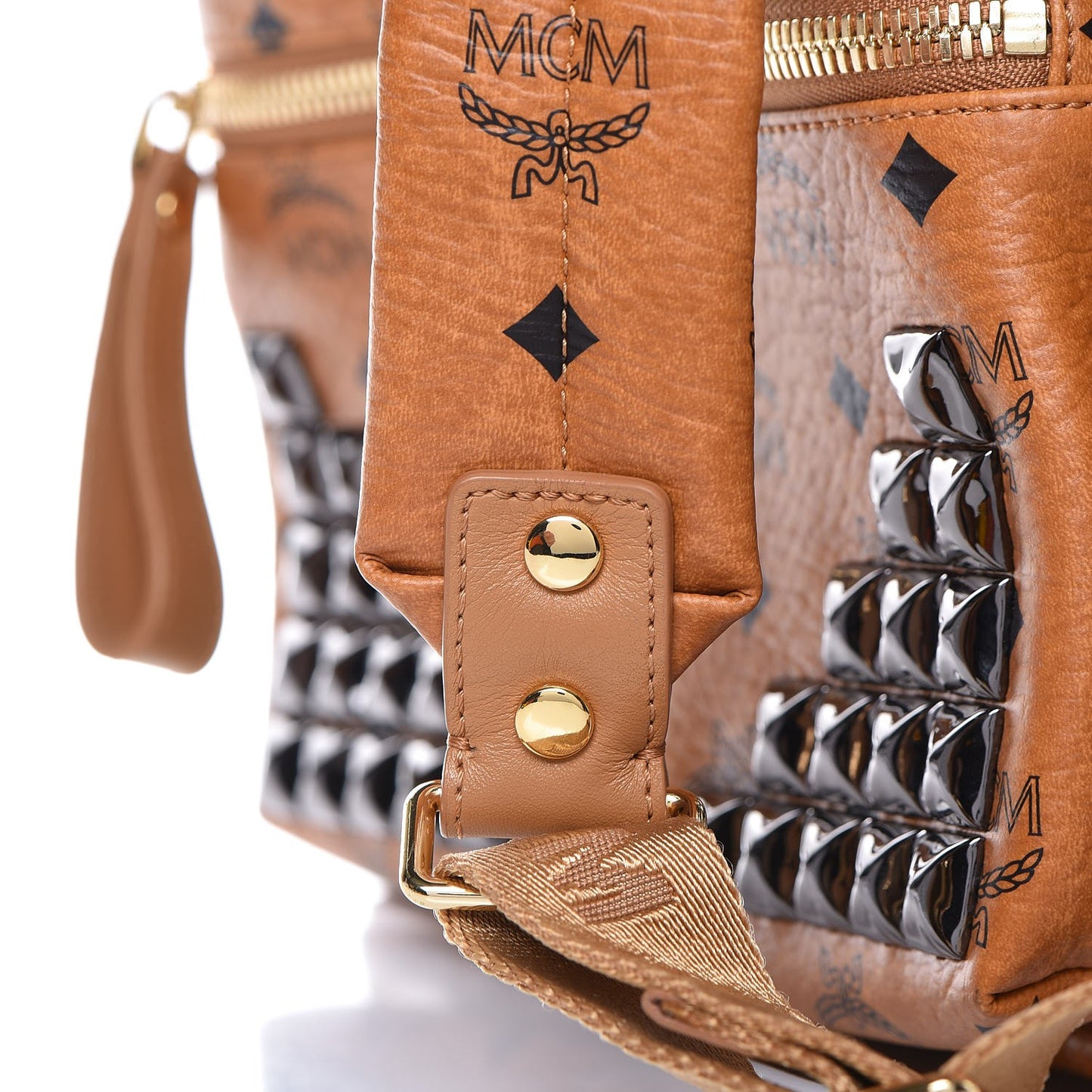 Visetos Studded Medium Stark M Backpack Cognac