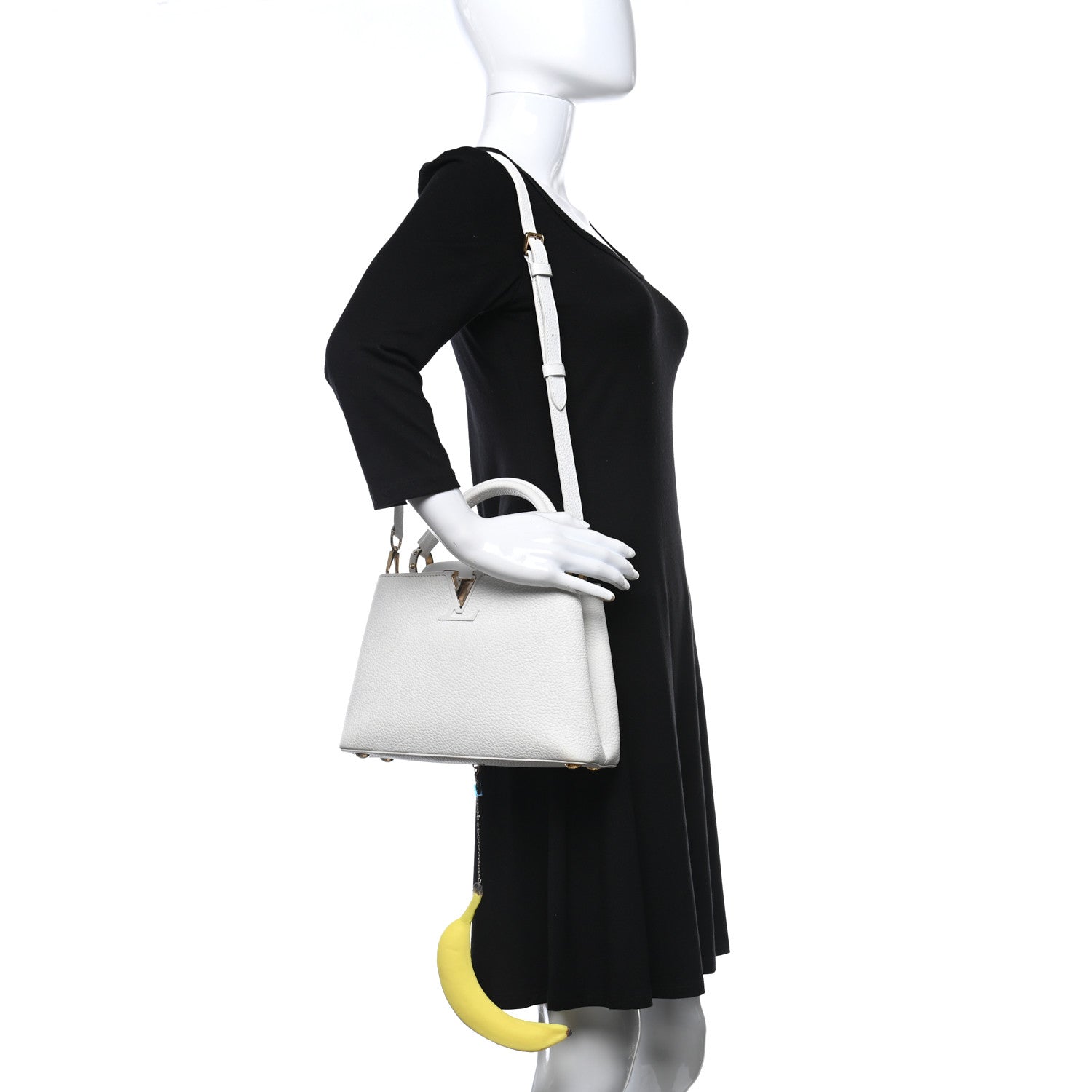 Louis Vuitton X UF Taurillon Artycapucines BB White 2 of 14