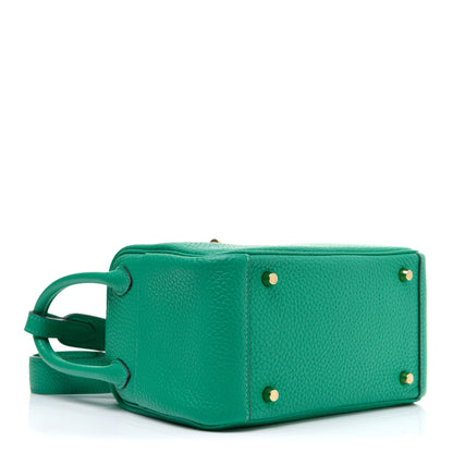 Hermes Taurillon Clemence Mini Lindy 20 Menthe 4 of 11