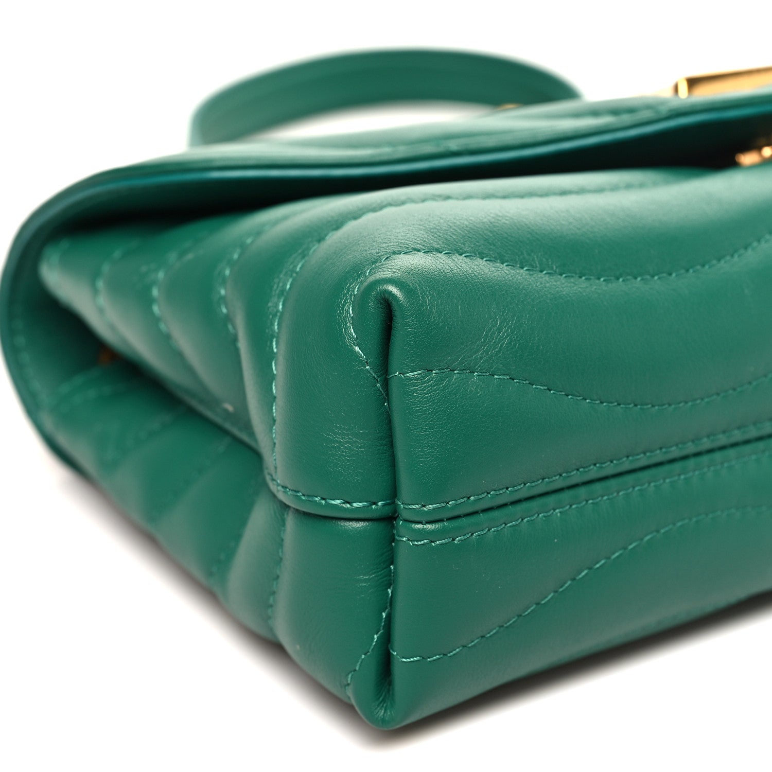 Louis Vuitton Calfskin New Wave Chain Bag MM NM Emerald 8 of 10