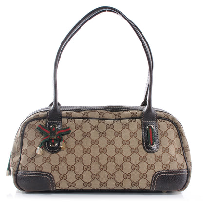 Gucci Monogram Small Princy Satchel Dark Brown 1 of 9