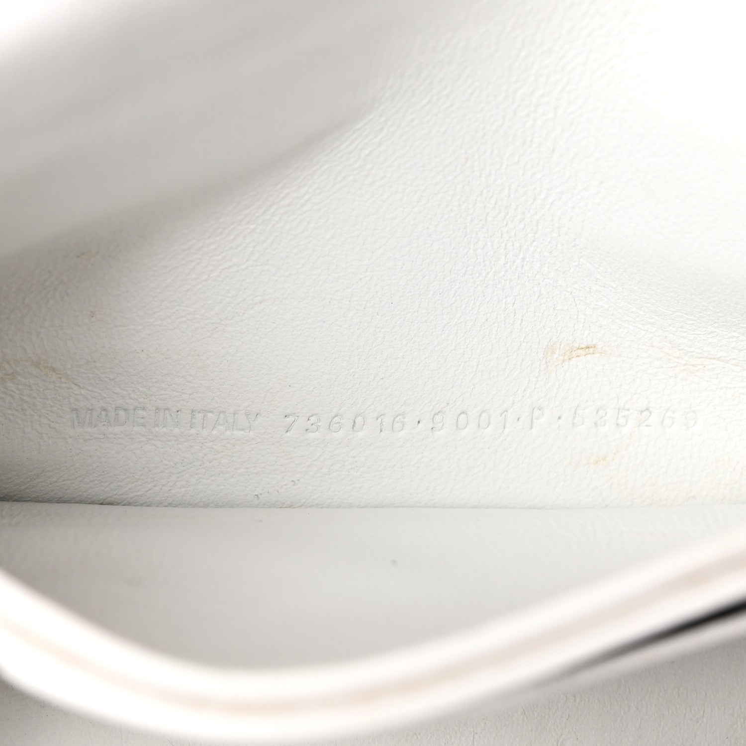 Balenciaga Calfskin Crocodile Small Crush Chain Bag White 7 of 10
