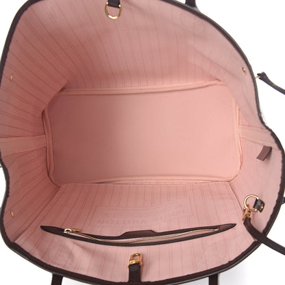 Louis Vuitton Damier Ebene Neo Neverfull MM Rose Ballerine 6 of 11
