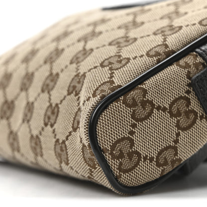 Gucci Monogram Dollar Calfskin Belt Bag Beige Ebony Testa di Moro Marrone Scuro 10 of 10