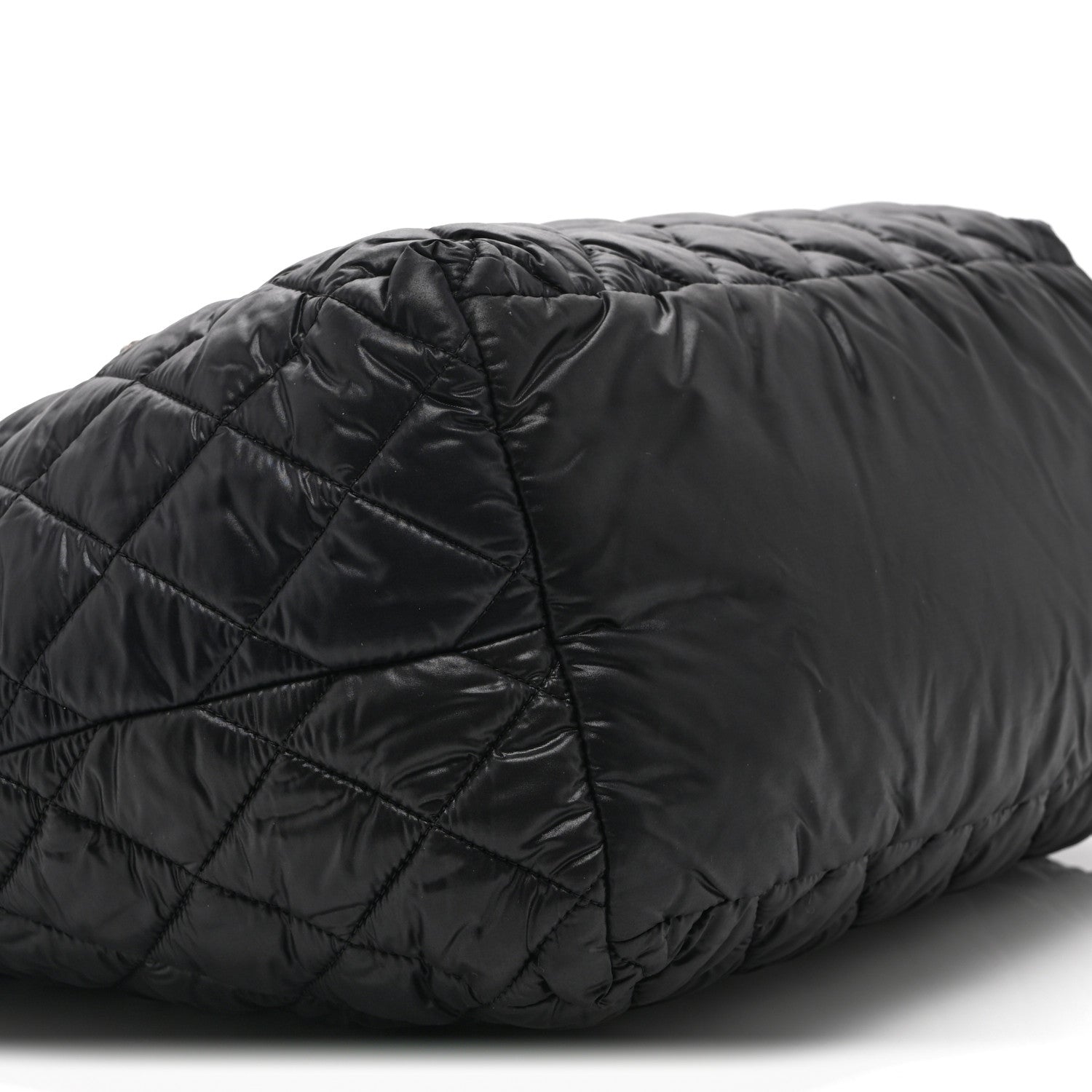 Chanel Nylon Quilted Small Coco Cocoon Tote Black 9 of 10