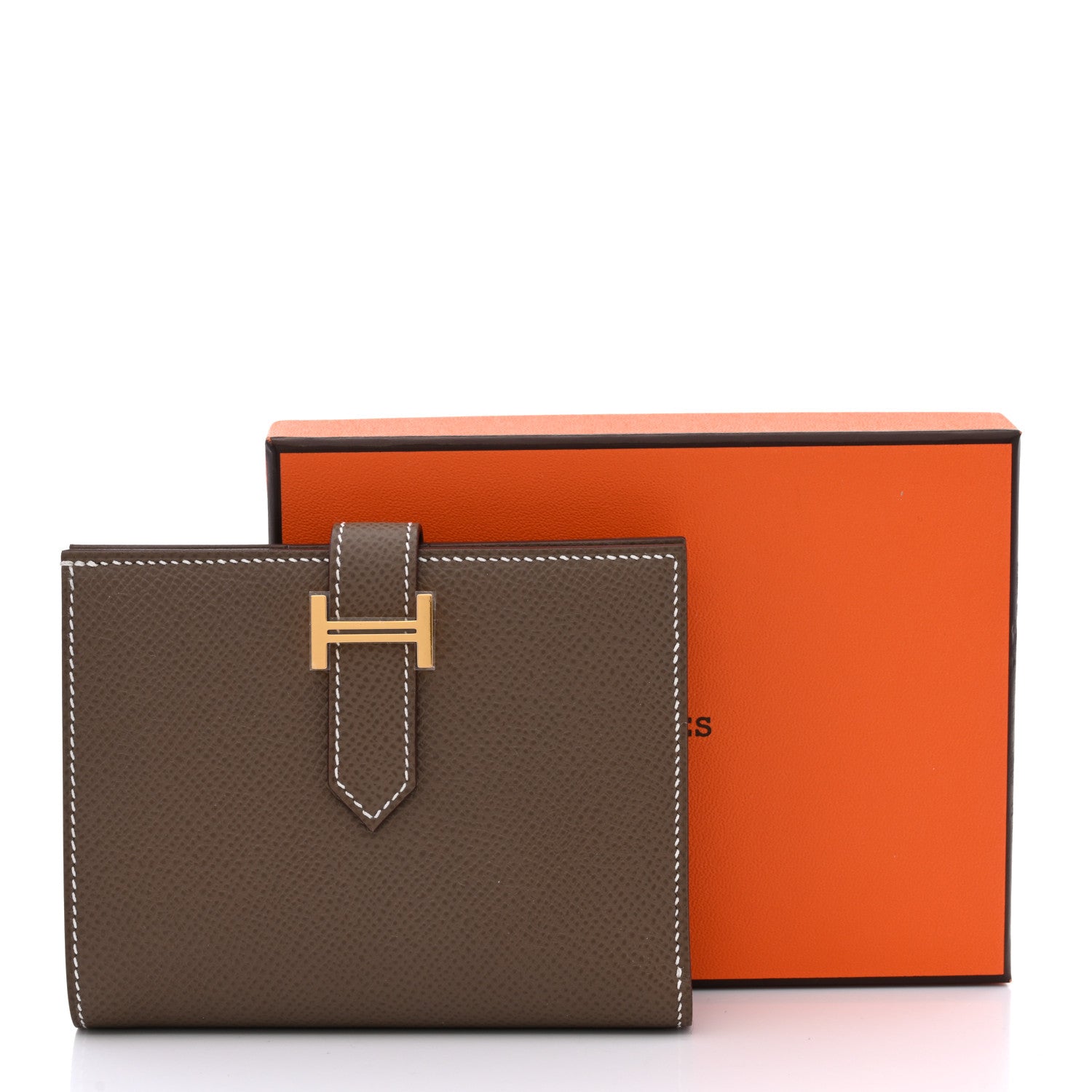 Hermes Epsom Bearn Compact Wallet Etoupe 8 of 8