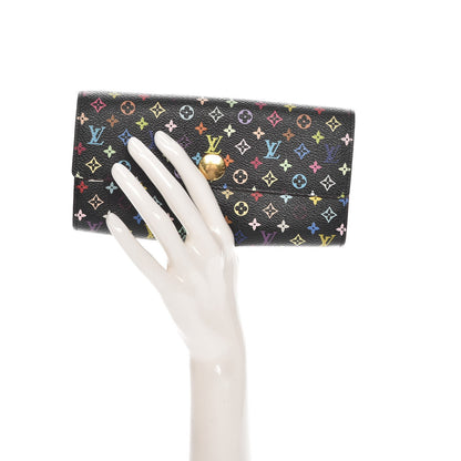 Louis Vuitton Monogram Multicolor Sarah Wallet Black Grenade 2 of 7