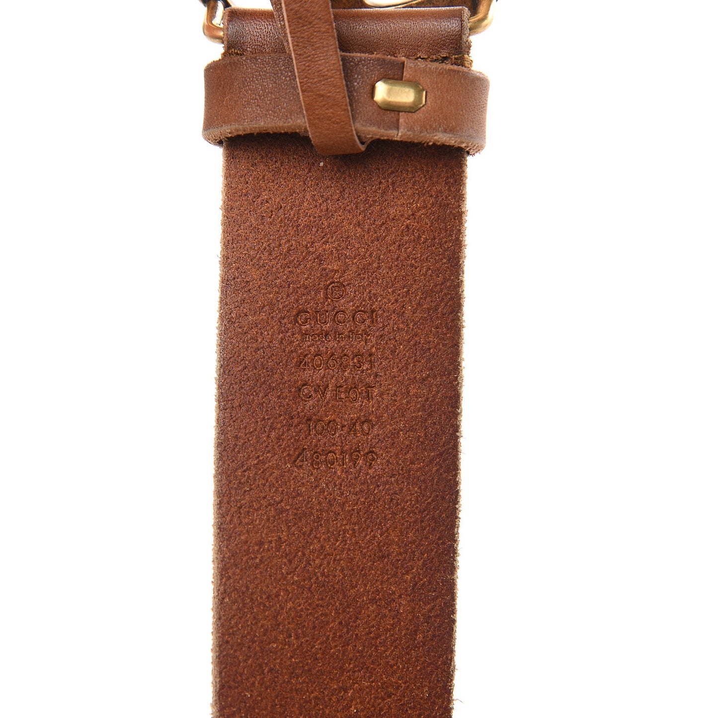 Faded Calfskin Double G 40mm Belt 100 40 Cuir