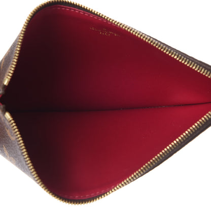 Louis Vuitton Monogram Felicie Chain Wallet Zippered Insert Fuchsia 5 of 6