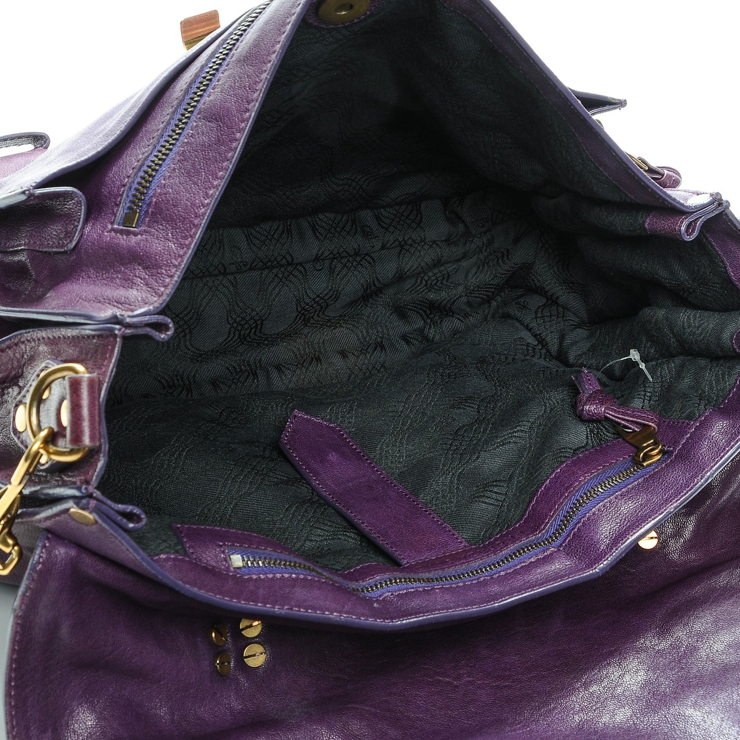 Lambskin Large PS1 Satchel Plum