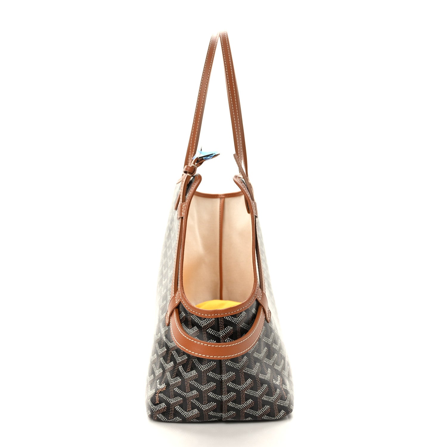 Goyard Goyardine Chien Gris Bag Black Gold 4 of 9