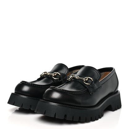 Gucci Betis Glamour Calfskin Womens Horsebit Loafers 37 Black 4 of 11