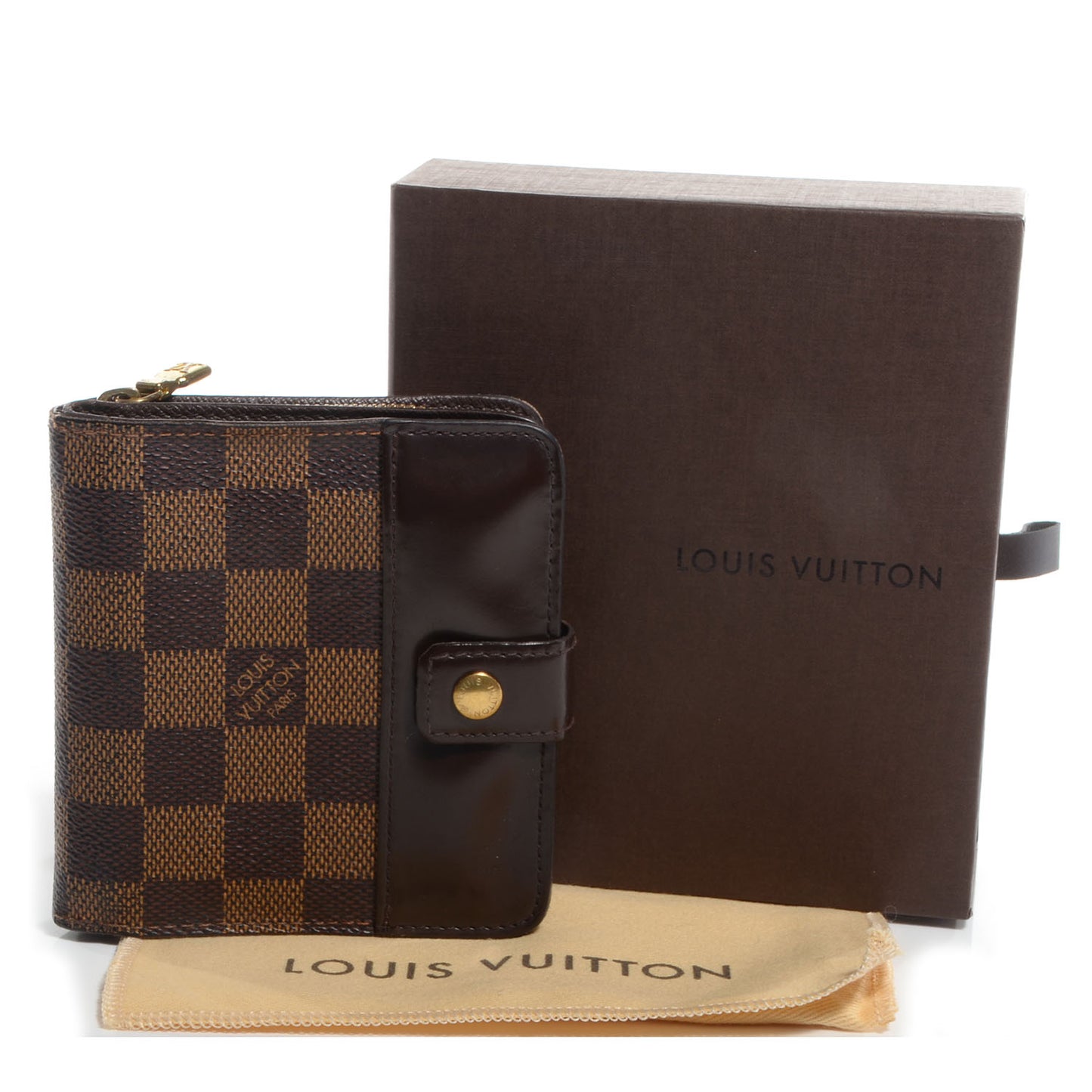Damier Zippe Zipped Compact Wallet