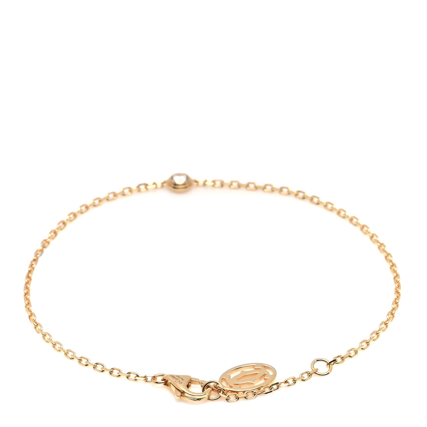 Cartier 18K Yellow Gold Diamond SM D'Amour Bracelet 3 of 4