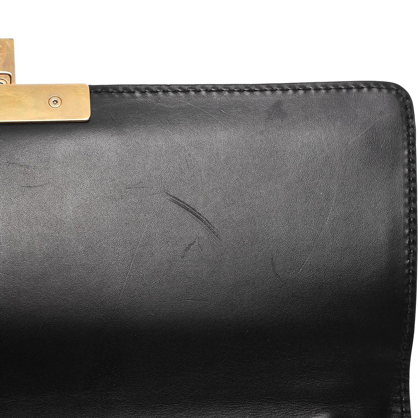 Guccissima Medium Padlock Shoulder Bag Black