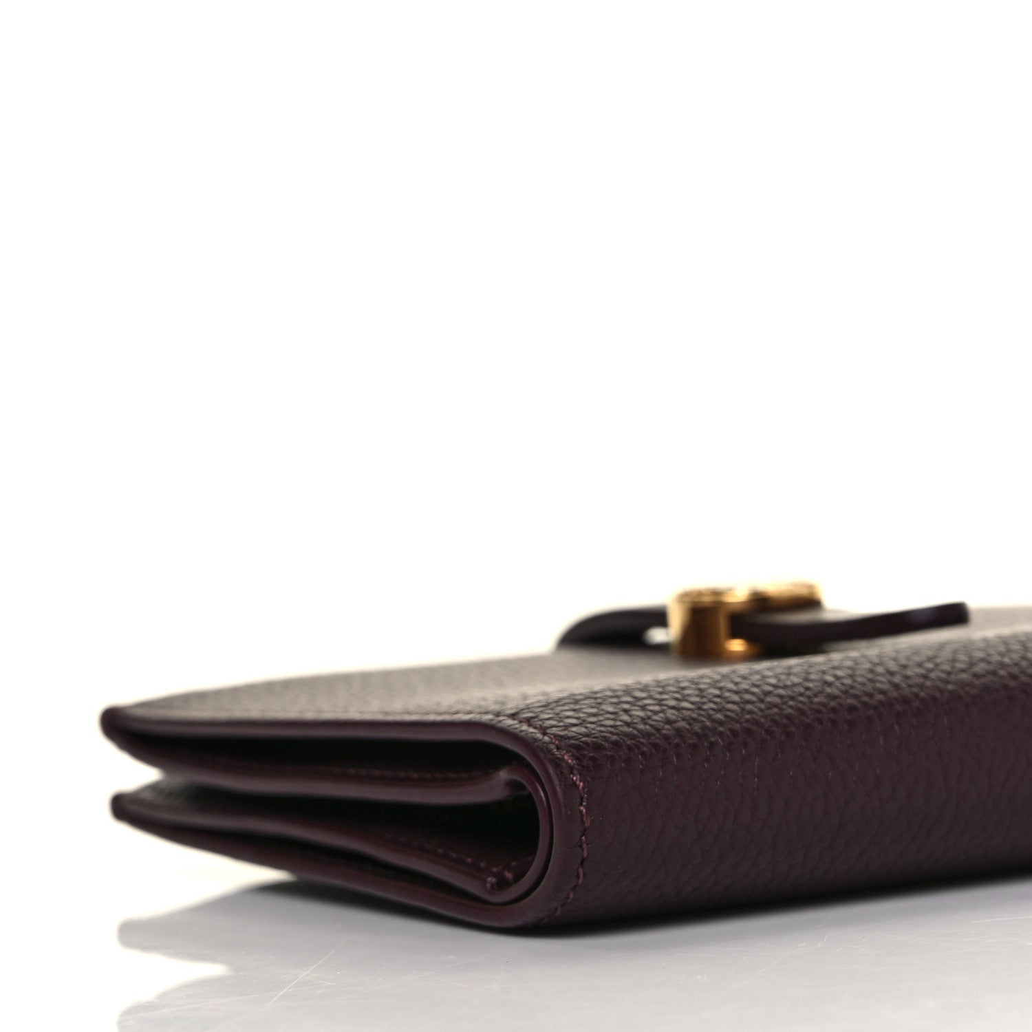 Burberry Grainy Calfskin Monogram Motif Folding Wallet Brown 8 of 9