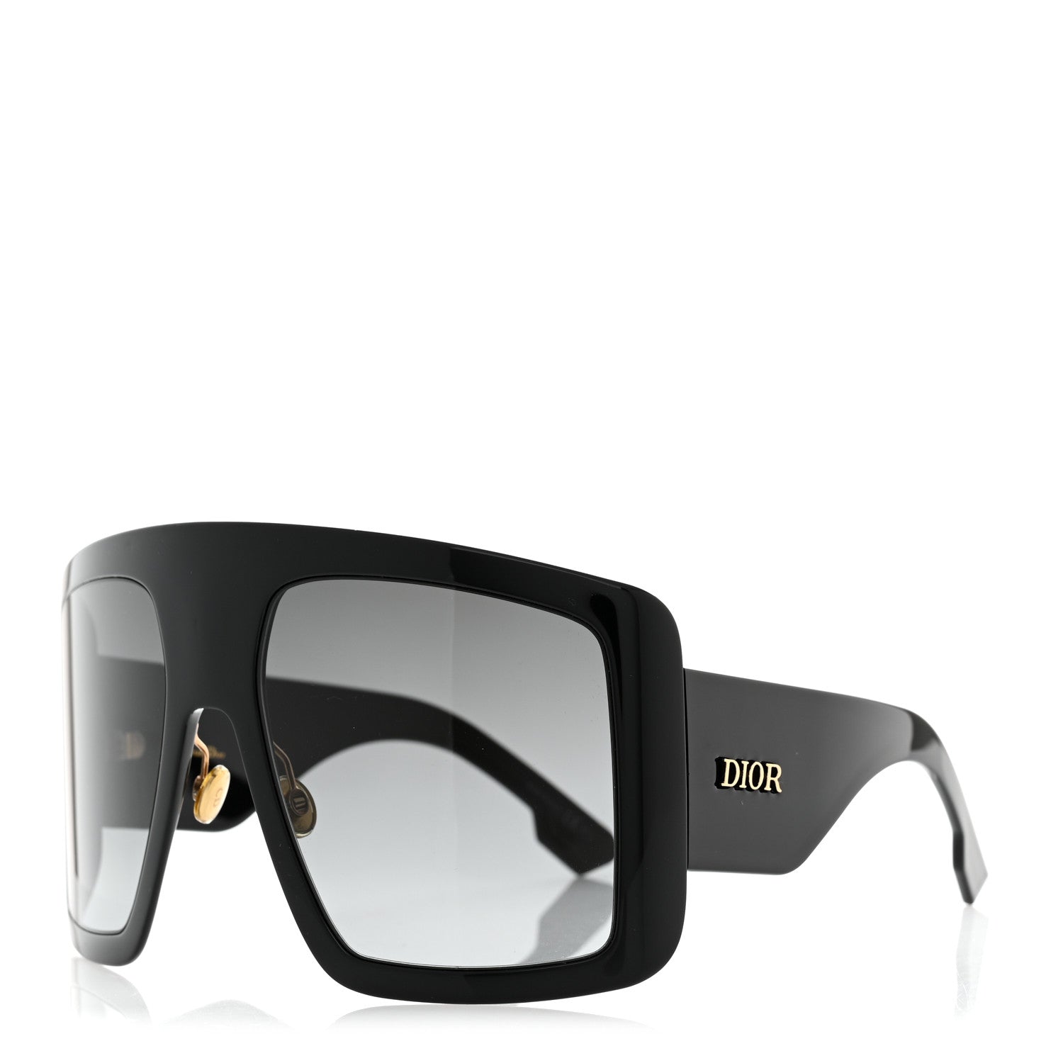 Christian Dior Acetate DiorSo Light 1 Shield Sunglasses Black 1 of 9