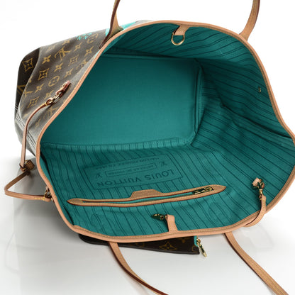 Louis Vuitton Monogram V Neverfull MM Turquoise 6 of 14
