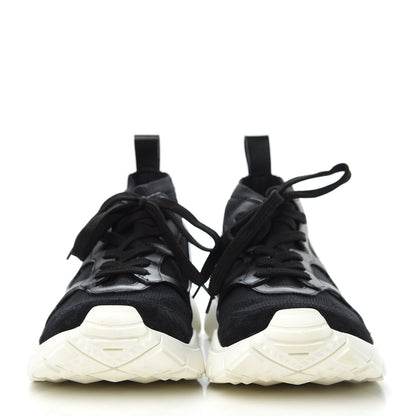Valentino Garavani Calfskin Mesh Mens Sound High Sneakers 45 Black 2 of 10