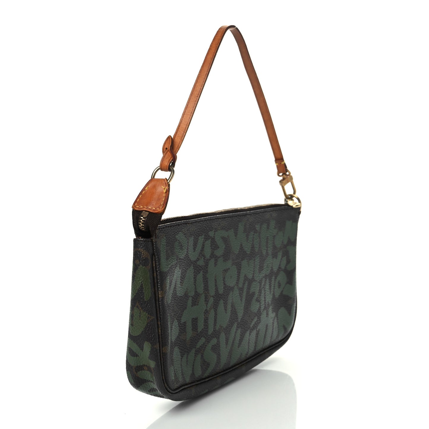 Monogram Graffiti Pochette Accessories Kaki