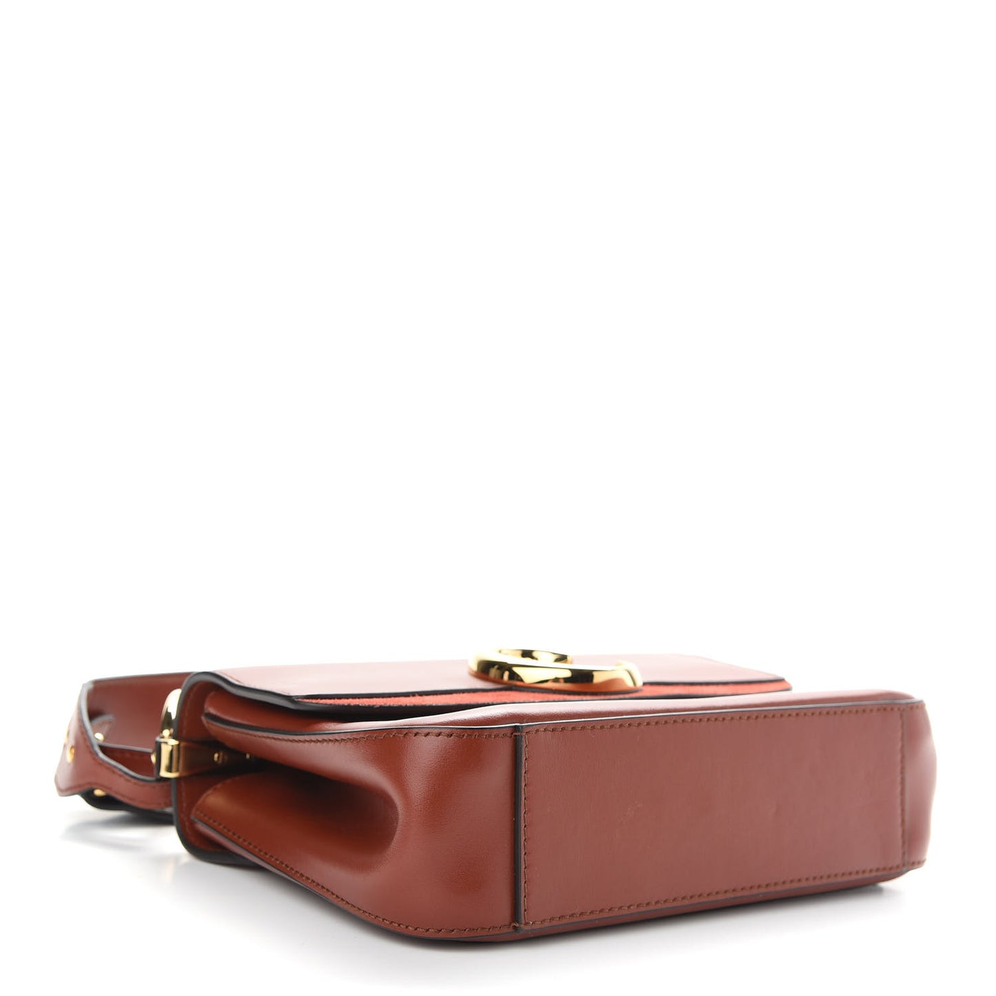 Calfskin Small C Double Carry Sepia Brown