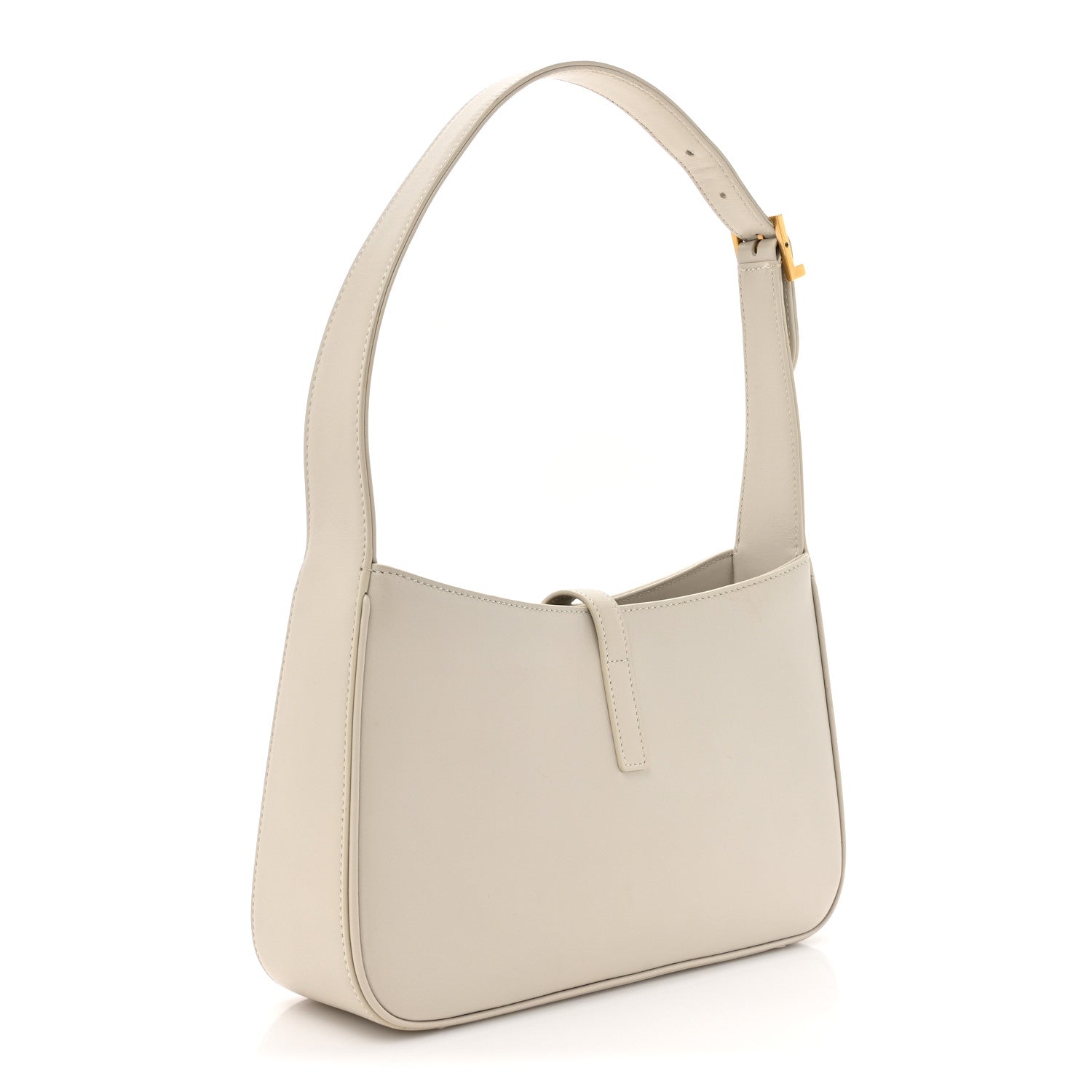Saint Laurent Smooth Calfskin Le 5 A 7 Hobo Blanc Vintage 3 of 13