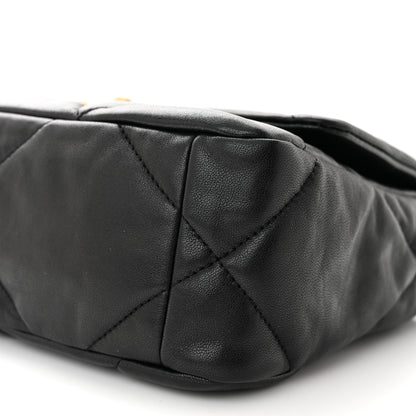 Chanel Lambskin Quilted Medium Chanel 19 Flap Black 10 of 11