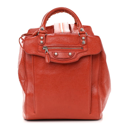 Balenciaga Agneau Giant 12 Hardware Zip Traveler Backpack Rouge Ambre 13 of 13