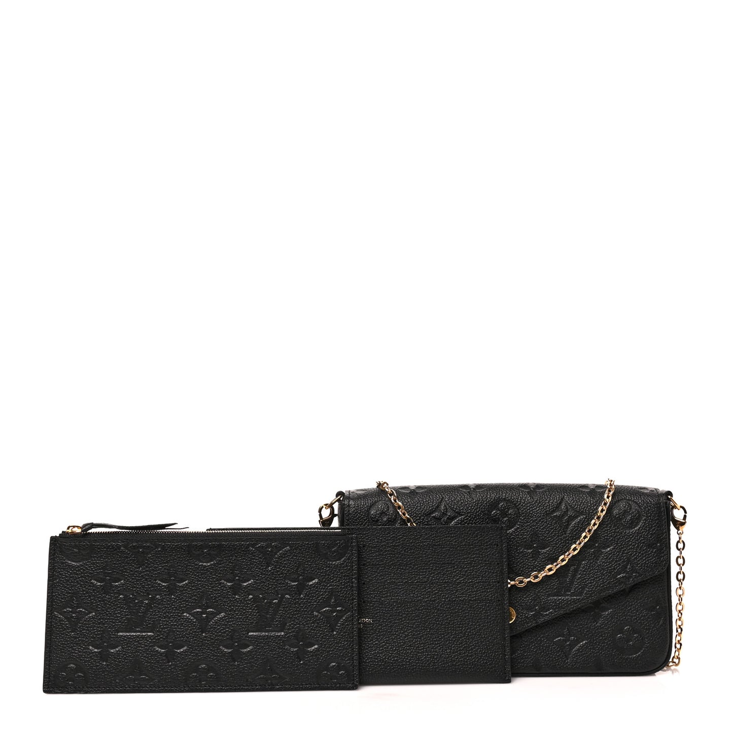 Empreinte Pochette Felicie Chain Wallet Black