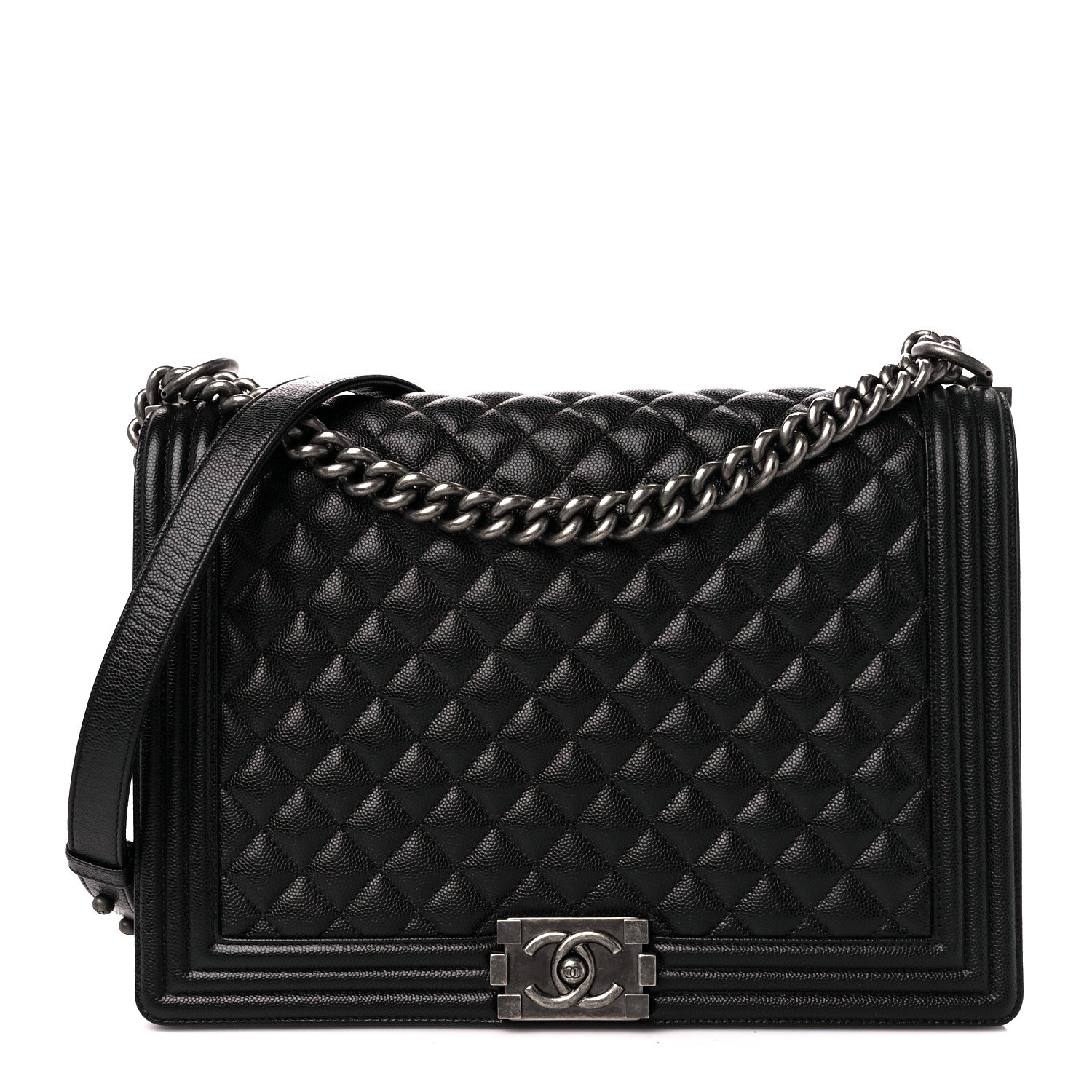 Chanel Caviar Quilted Large Boy Flap Black 1 of 11
