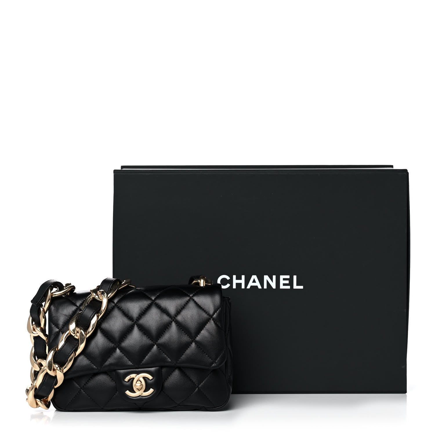 Chanel Lambskin Quilted Small Funky Town Flap Black 15 of 15