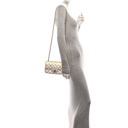 Chanel Iridescent Lambskin Quilted Mini Rectangular Flap Ivory 2 of 11
